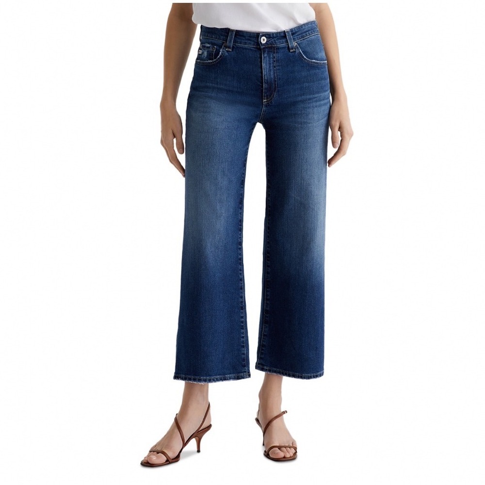 AG Adriano Goldschmied Saige Wide Leg Crop Jeans 7 Years‎ La Jolla LED1D49 25